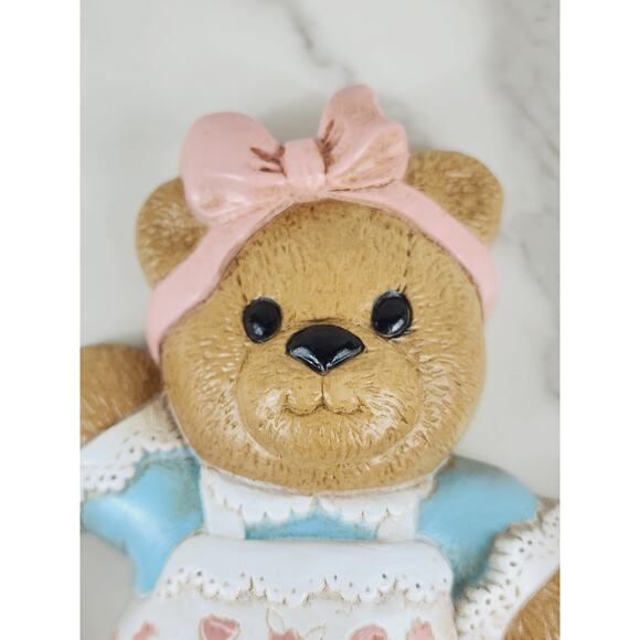 Burwood Teddy Bear Wall Decor Hanging Plaque Nursery Decor 1994 6 1/4" x3 USA - Picture 6 of 15